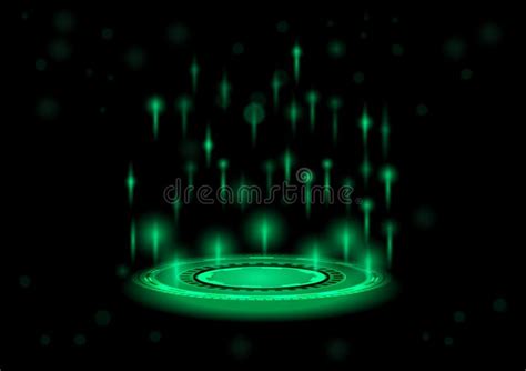 Abstract Dark Green Technology Background Design Vector Illustration