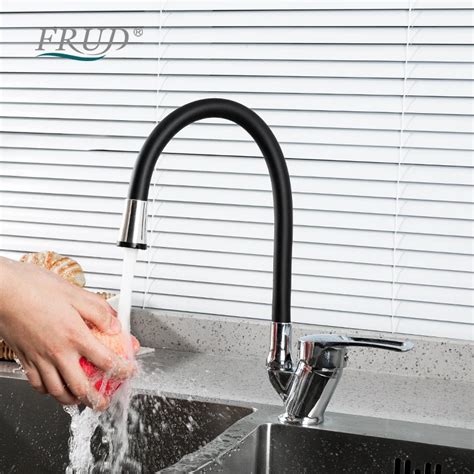 Frud Silica Gel Nose Kitchen Sink Faucet Multiple Colors Available Hot