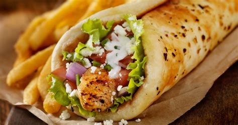 Chicken Souvlaki Wrap (28-30 Minutes) Recipe