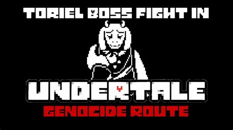 Undertale Genocide Toriel Boss Fight Youtube