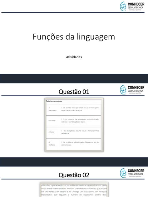 Questoes De Funcoes Da Linguagem - Funções da Linguagem: Questões e Atividades | PDF