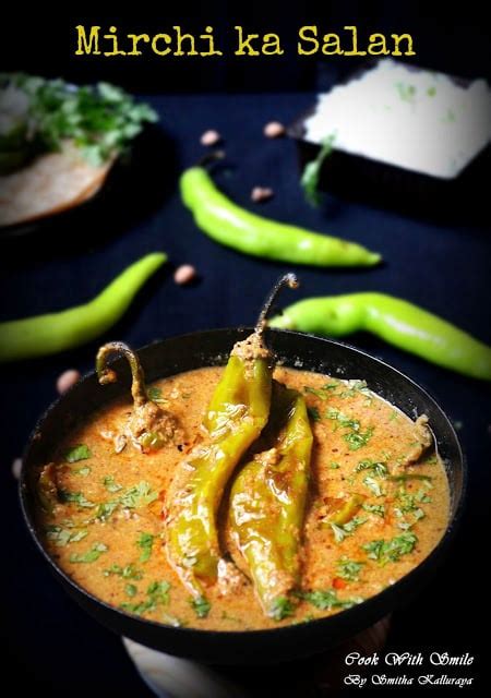 Hyderabadi Mirchi Ka Salan Mirchi Ka Salan Recipe Cook With Smile