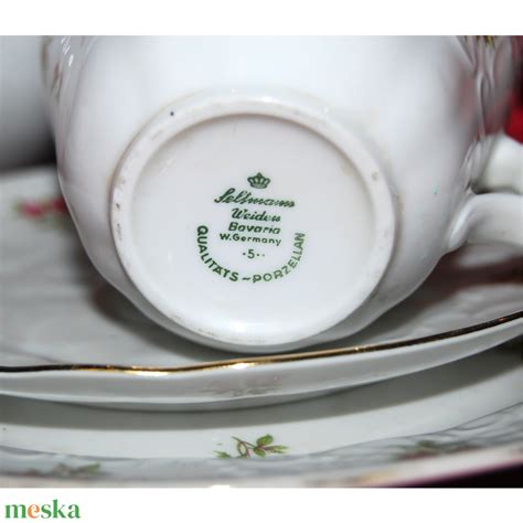 Vintage Seltmann Weiden Bavaria porcelán reggeliző készlet - Meska.hu