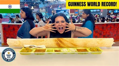 Worlds Biggest Dosa At Indias Most Luxurious Mall Youtube