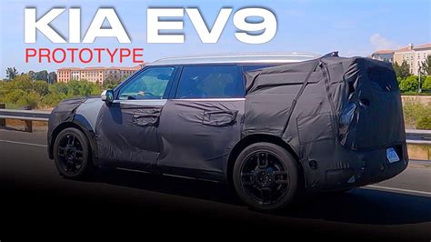 2023 Kia Ev9 Flagship Electric Suv On The Road Spy Shots Electric