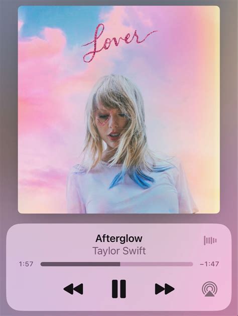 afterglow | lover | taylor swift | spotify | ios 16 update | iphone | music | music suggestion ...