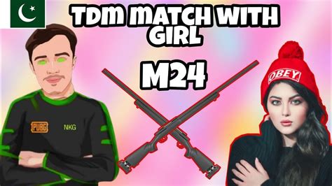 Pubg Mobile 1v1 Tdm Match With Pro Girl Ipad Vs Android M24 Challenge