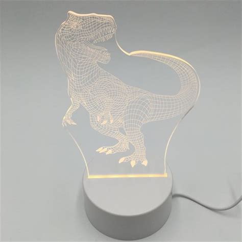 Dinosaur 3D lampe En flot natlampe til børn