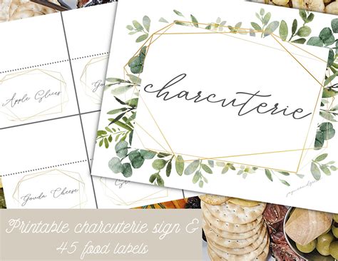 Charcuterie Board Labels Printable Printable Templates