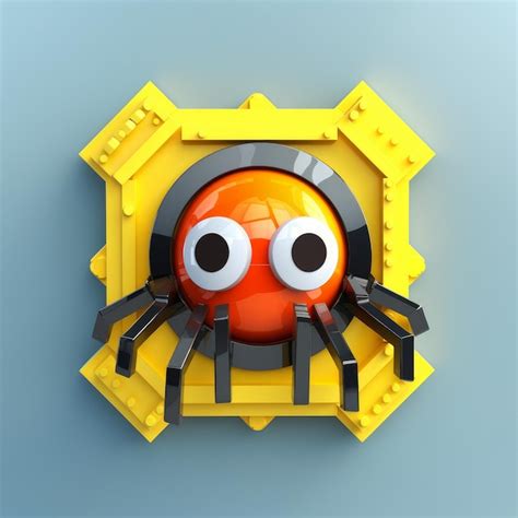 Logotipo De La Aplicaci N Moderna Con Spider Lego Cartoon Foto Premium