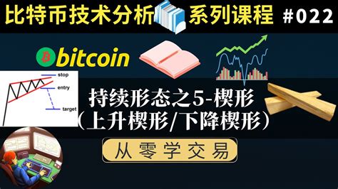 比特币技术分析系列课程022持续形态之5 楔形上升楔形 下降楔形从零学交易 楔形 上升楔形 下降楔形 道氏理论 BTC 比特币