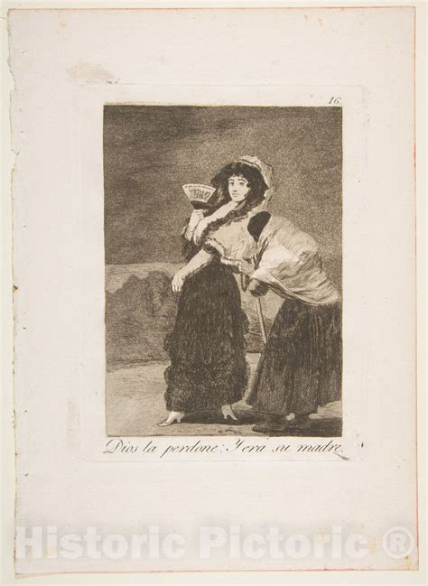 Art Print Goya Plate From Los Caprichos For Heaven S Sake And