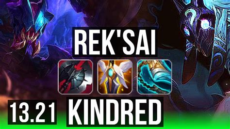 REK SAI Vs KINDRED JNG Comeback 67 Winrate Legendary EUW