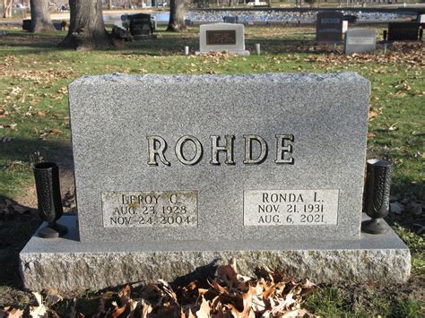 Leroy Charles Rohde 1928 2004 Find A Grave Memorial