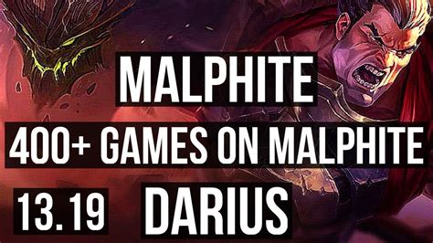 Malph Vs Darius Top Games K Mastery Euw Diamond