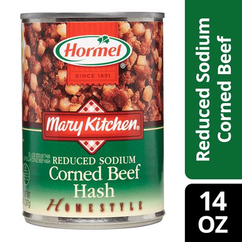 Hormel Mary Kitchen Reduced Sodium Corned Beef Hash 14 Oz Walmart