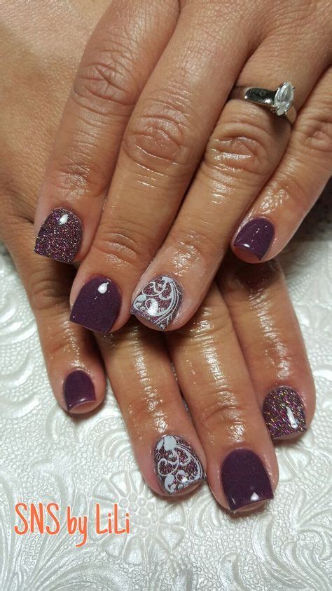 33 Ideas Nails Fall Sns Sns Nails Designs