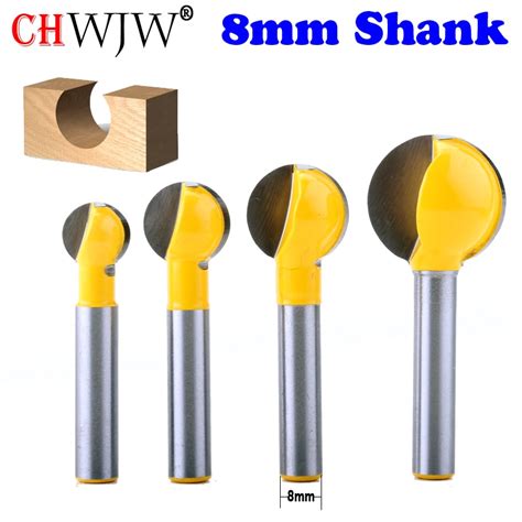 CHWJW 8mm Shank 1 ADET K Resel End Yuvarlak Oyma Bit Y Nlendirici Bit A