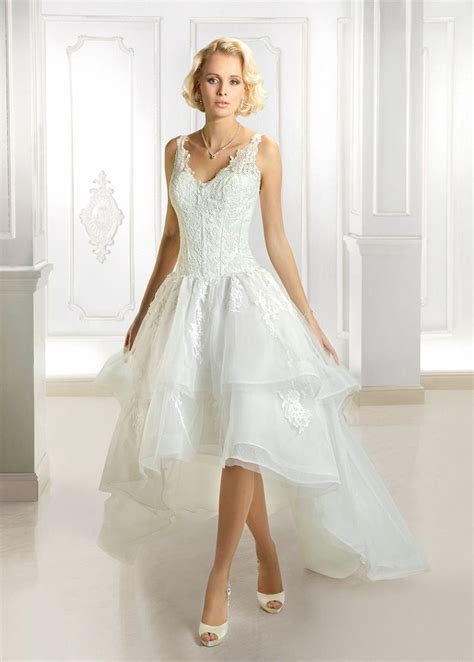 Robe de mariée Appliquer De plein air Sans Manches Asymétrique