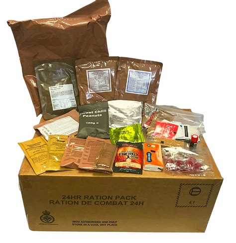 British Mre 24 Hour Combat Ration Pack Full Box Eat Your Rations