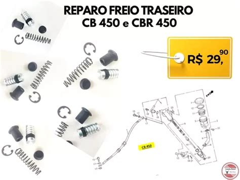 Reparo Cilindro Mestre Freio Traseiro Cb Cbr Mercadolivre