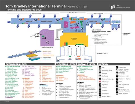 Los Angeles Airport(LAX) Terminal Maps, Shops, Restaurants, Food Court 2026