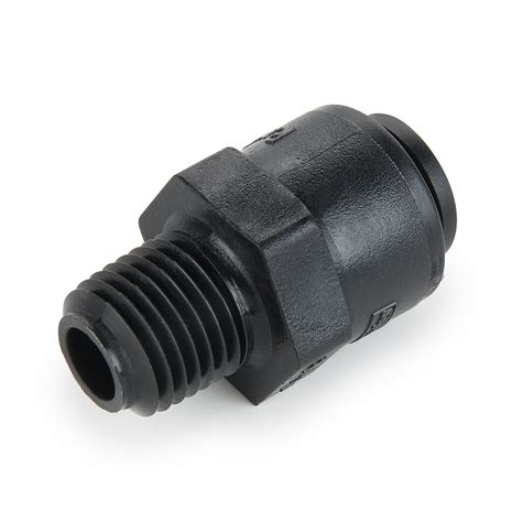 38 Tube X 14 Nptf Kynar® Pvdf Black Male Connector Check Valve U