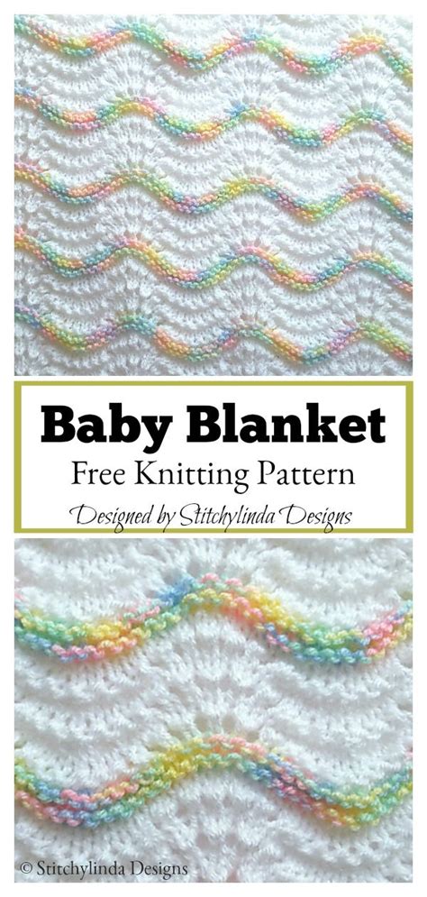 Pastel Rainbow Baby Blanket Free Knitting Pattern Artofit