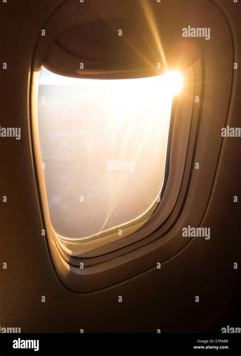 View from plane window Stock Photo - Alamy