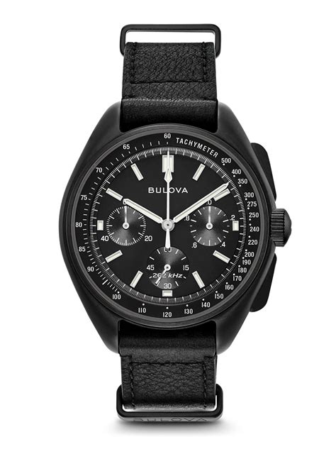 Bulova Special Edition Lunar Pilot Chronograph Black Dial Mens 98A186