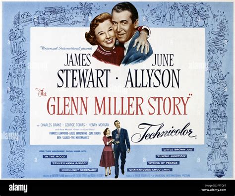 FILM: GLENN MILLER STORY. /nAmerican poster for the film 'The Glenn Miller Story,' featuring ...