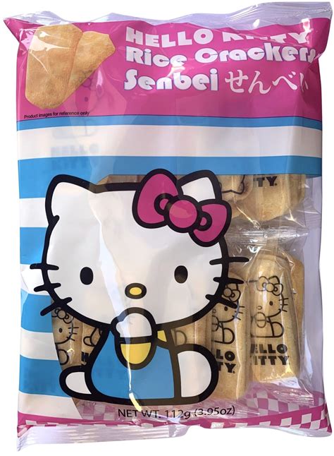 Hello Kitty Senbei Rice Crackers 3 95 Ounce 112 Grams Etsy