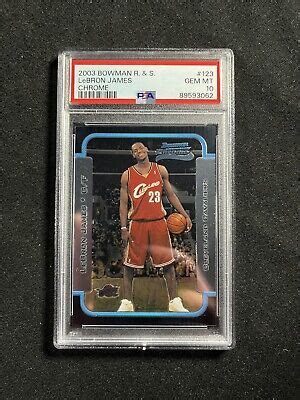 Bowman Rookies Stars Lebron James Chrome Rookie Psa Gem