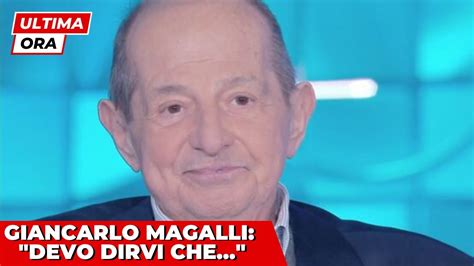 Giancarlo Magalli La Drammatica Notizia E Appena Arrivata Devo