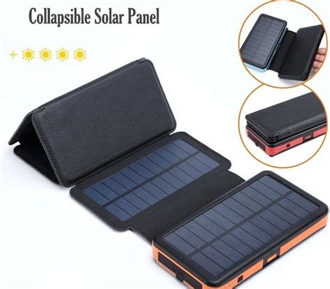 Solar World Powerbank Met Zonnepaneel Geschikt Voor Iphone