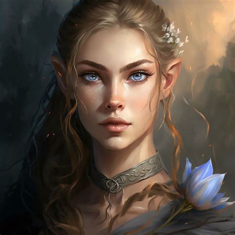 Pin By Hanna On Acotar Character Portraits Female Elf Elf Art