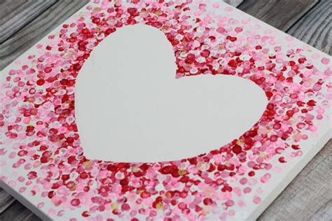 Heart Painting on Canvas - 3 ways! Easy Tutorial for Kids & Adults. | Easy valentine crafts ...