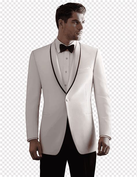 Tuxedo Ike Behar Suit Lapel Formal Wear Tuxedo White Necktie Formal