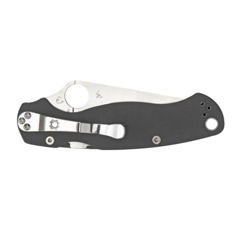 Spyderco Para Military 2 Micro Melt Maxamet G10 Grau 36995