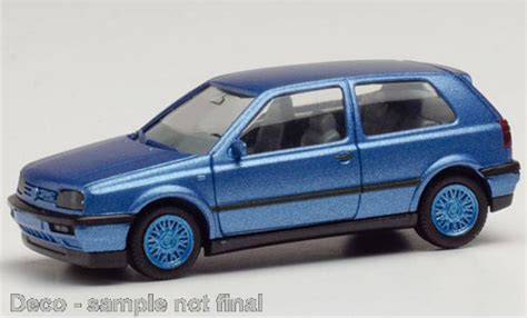 Modellino In Miniatura Volkswagen Golf Gti Solido Jantes Ats