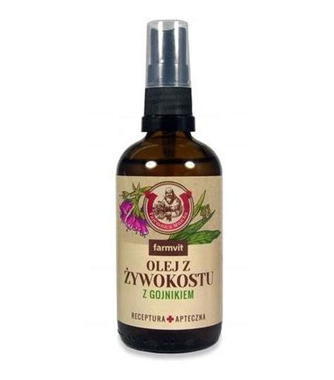 FARMVIT Olej z żywokostu z gojnikiem i podagrycznikiem forte 100 ml