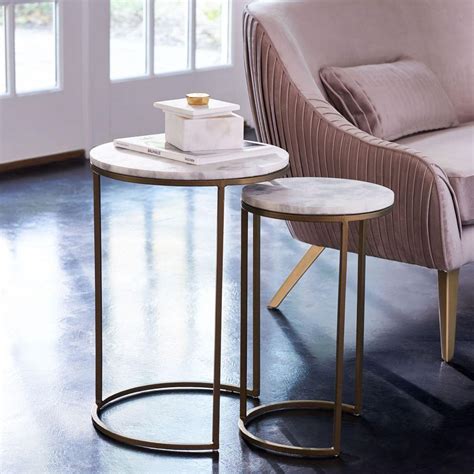 Round Nesting Side Tables Set West Elm Uk