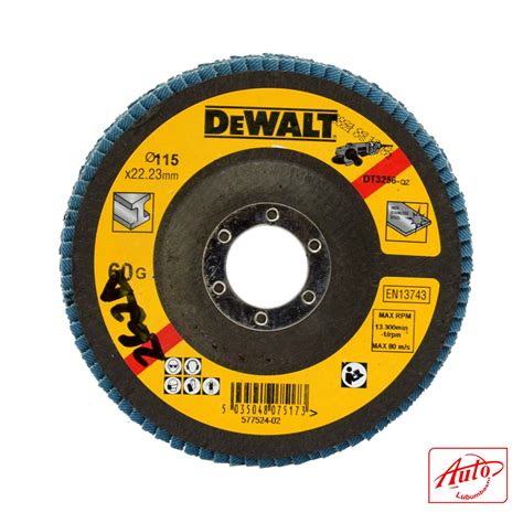 FLAP DISC 115MM X 60 GRIT DEWALT Auto Lubumbashi