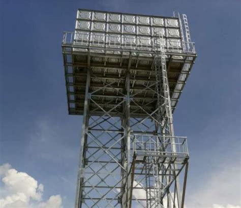 Elevated Steel Tower Galvanized Steel Water Tank Custom Water Tank