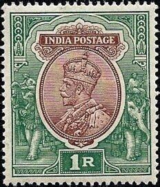 Stamp King George V Wearing Imperial Crown Of India India King George