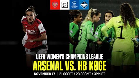 Arsenal vs HB Køge UEFA Womens Champions League Matchday 4 Full