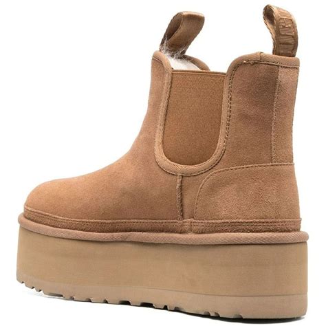 Ugg Stivaletto Neumel Platform Chelsea Unisex Chestnut Mascheroni Store