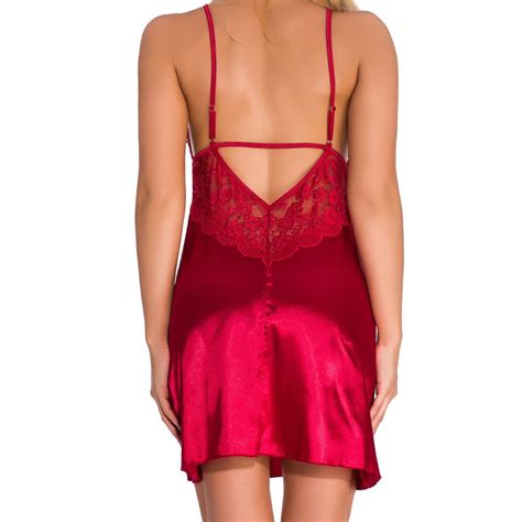 Sexy Lingerie Women Silk Satin Lace Robe Dress Babydoll Nightgown Sleepwear US EBay
