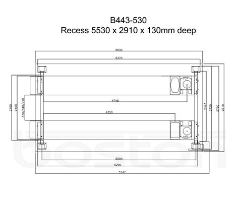 4T 4 Post Lift - 5.3m Platform | Boston Garage Equipment