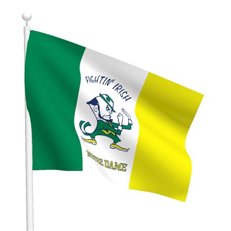 Notre Dame Leprechaun Nylon Flag - Flags International